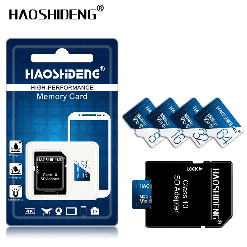 Высококачественная карта micro sd, 32 ГБ, 64 ГБ, 128 ГБ, класс 10, картао-де-Мемория, 8 ГБ, 16 ГБ, микро-накопитель, мини-карта памяти, TF карта, флеш-карта