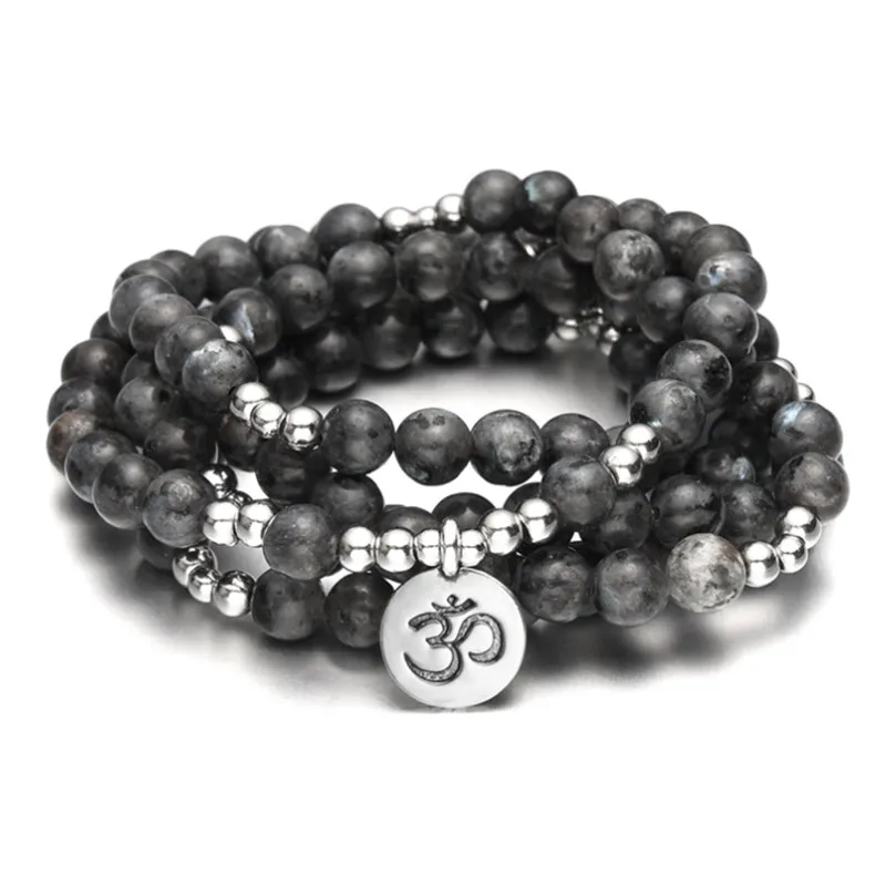 Мала-Йога браслеты Будда лотос жизнь дерево OM из 108 жемчужин браслет для женщин и
