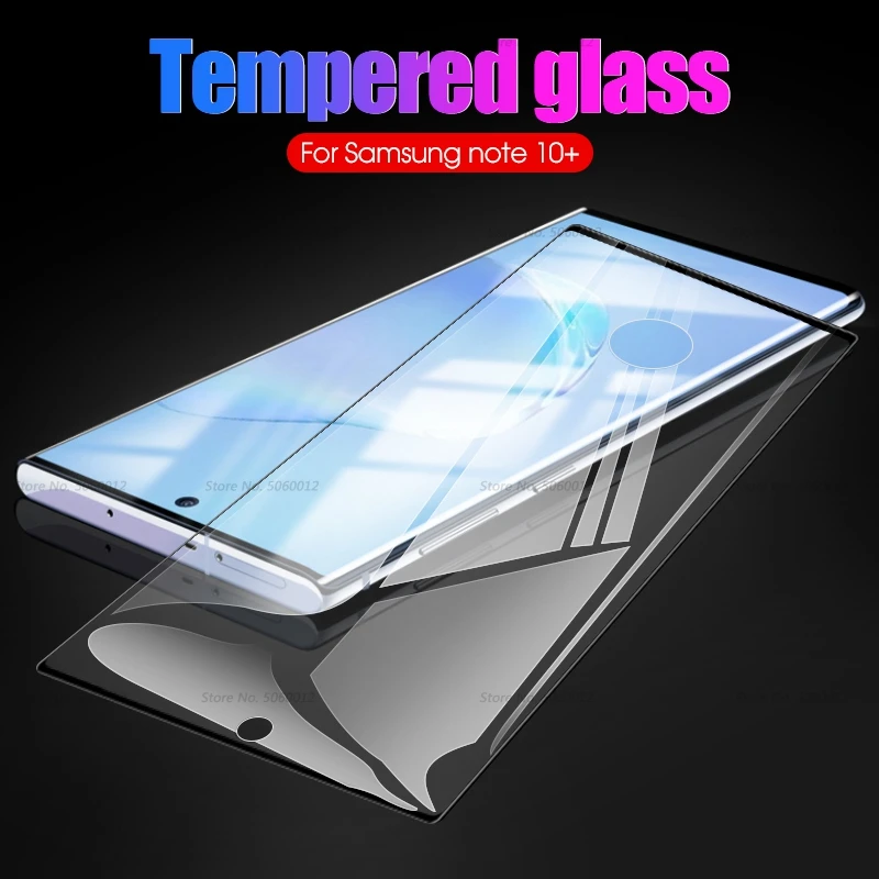 Закаленное стекло для Samsung Galaxy Note 10 Pro S10 Plus защита экрана с полным покрытием 8 9 S8 S9