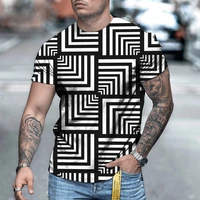 3d printed geometrical pattern t shirt men for men summer casual breathable tops new hot sales singlets streetwear male tees
