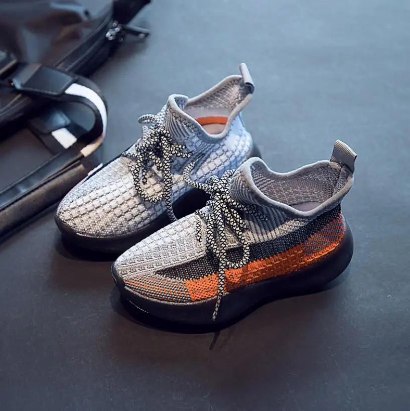 Весенне-летние детские кроссовки спортивная обувь для мальчиков и девочек