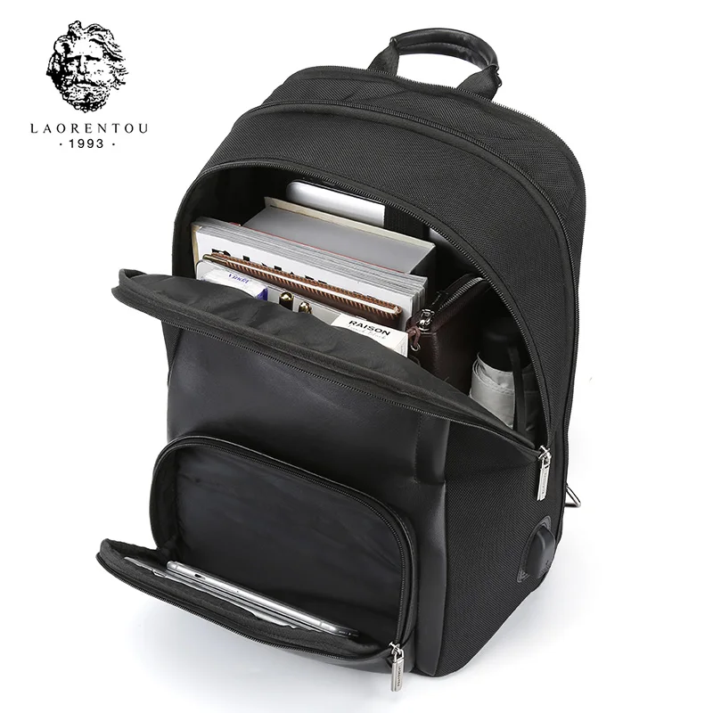 LAORENTOU мужской рюкзак с защитой от кражи для ноутбука мужская дорожная сумка