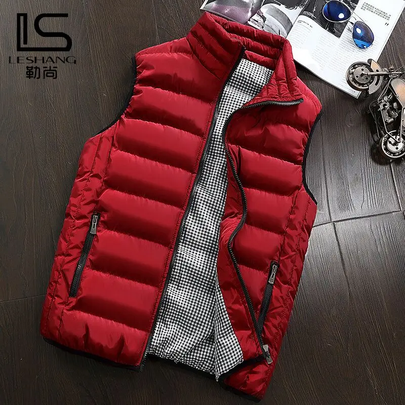 

Men Clothing Vest Jacket Mens New Autumn Warm Sleeveless Jacket Male Winter Casual Waistcoat Men Vest Plus Size Veste Homme