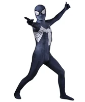halloween adults kids black cosplay costume venom symbiote superhero zentai suit men boys male bodysuit