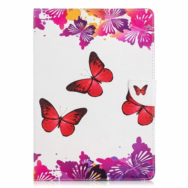Butterfly Чехол для huawei MediaPad T3 10 чехол Kawaii Единорог кошка девушки цветок окрашенный PU кожаный чехол-подставка для huawei T3 10 чехол 9,6" - Цвет: Butterfly