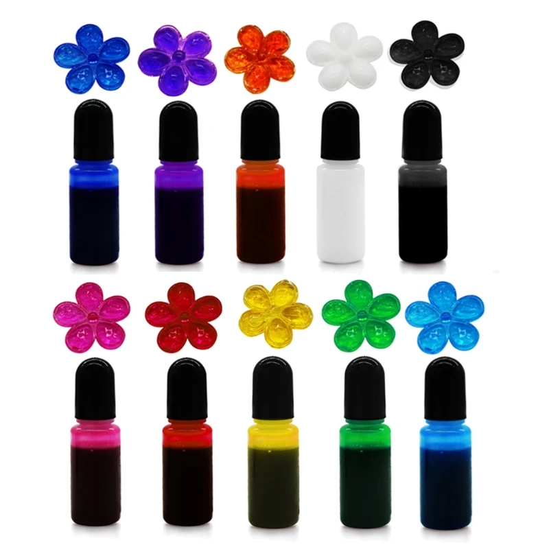 

5 Colors Resin Epoxy Pigmnet Kit Transparent Epoxy UV Resin Coloring Dye Pigment Resin Colorant Dye Fading Resistance