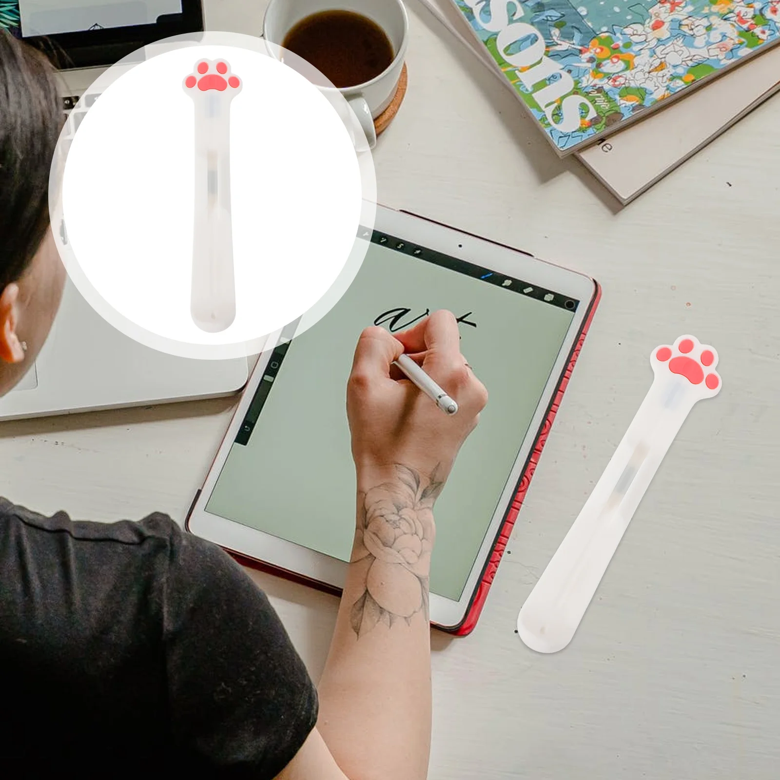 

Практичный стилус, совместим с Apple Pencil 1/2, 1 шт.