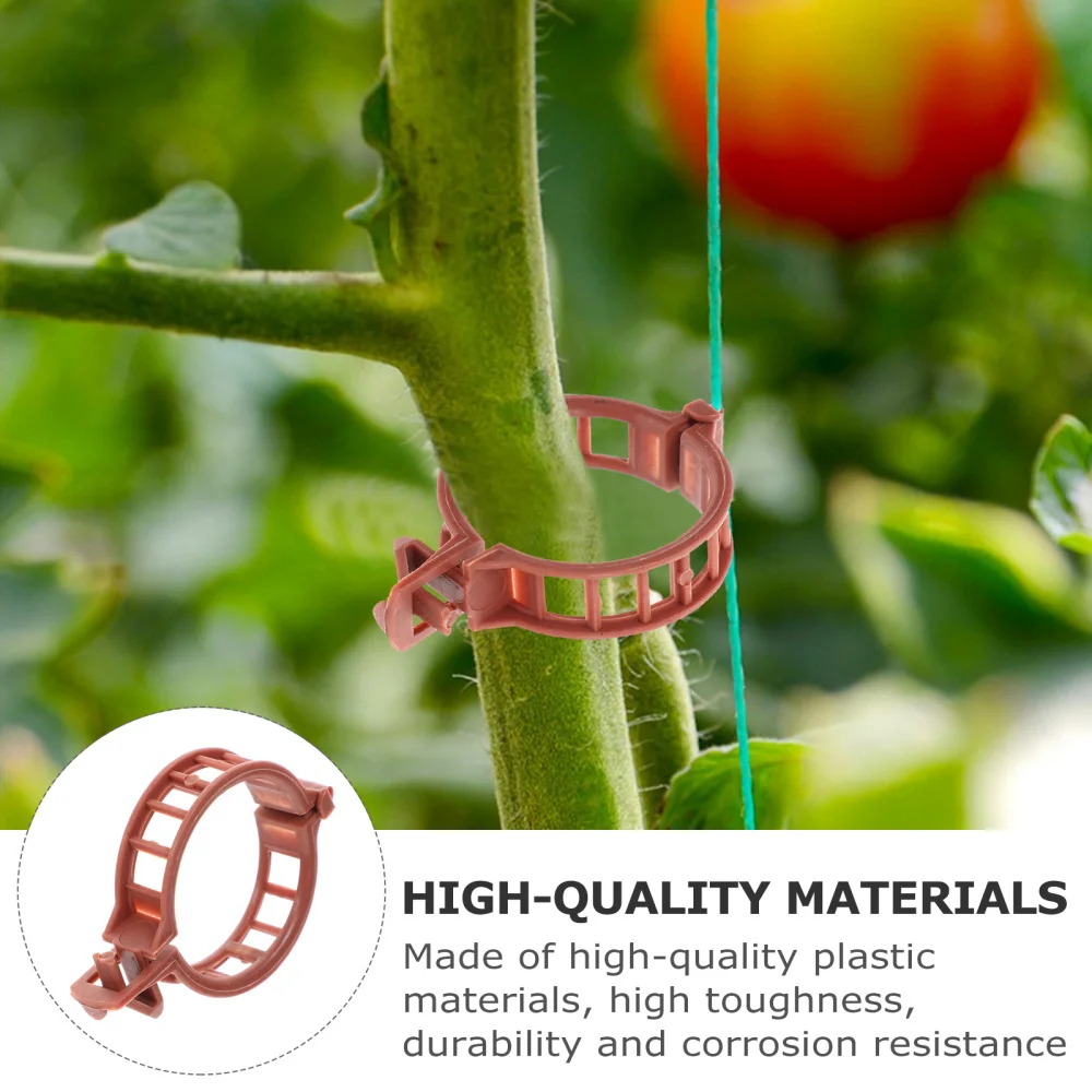 

100pcs Anti-Bending Tomato Stem Support Clips Plant Garden Fixing Clips