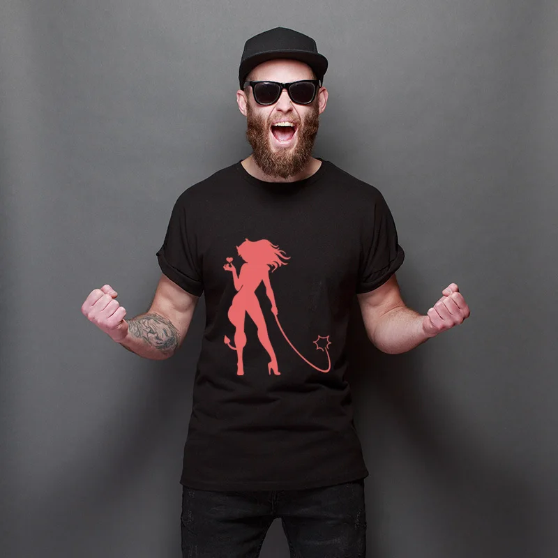 

Silhoutte Sexy Girl Casual Fashion T Shirt 100% Cotton Graphic T Shirts New Design Autumn T-Shirts Boyfriend Gift