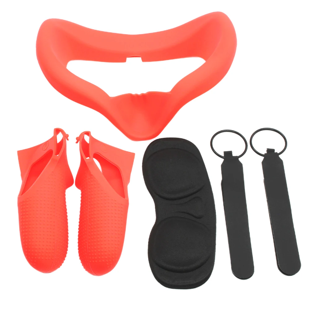 4 шт./компл. мягкие Аксессуары для игр ударопрочный силиконовый чехол VR гарнитуры