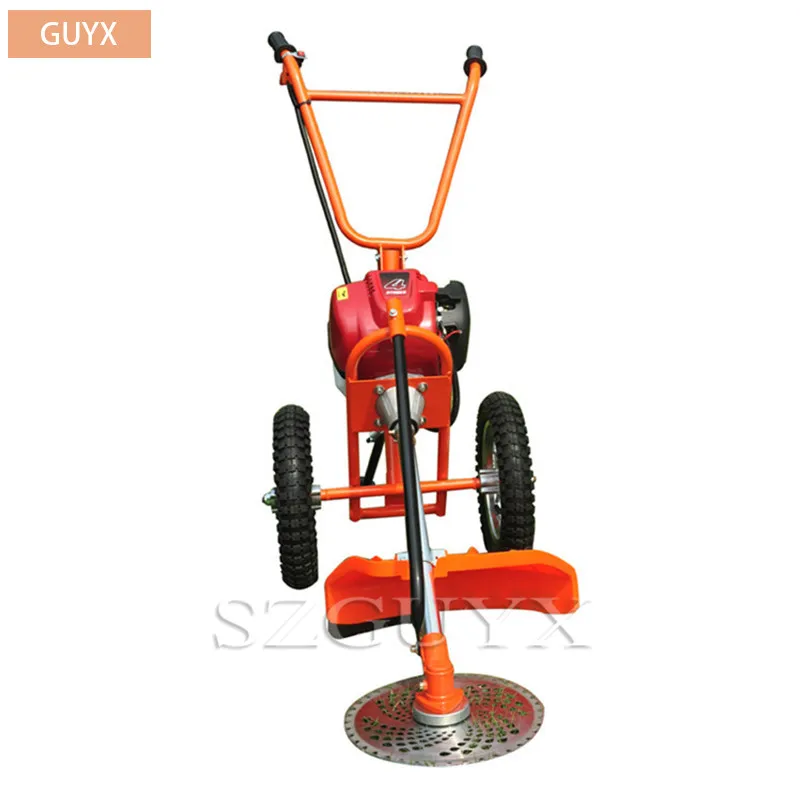 Малая бензиновая ручная нажимная газонокосилка многофункциональная для уборки