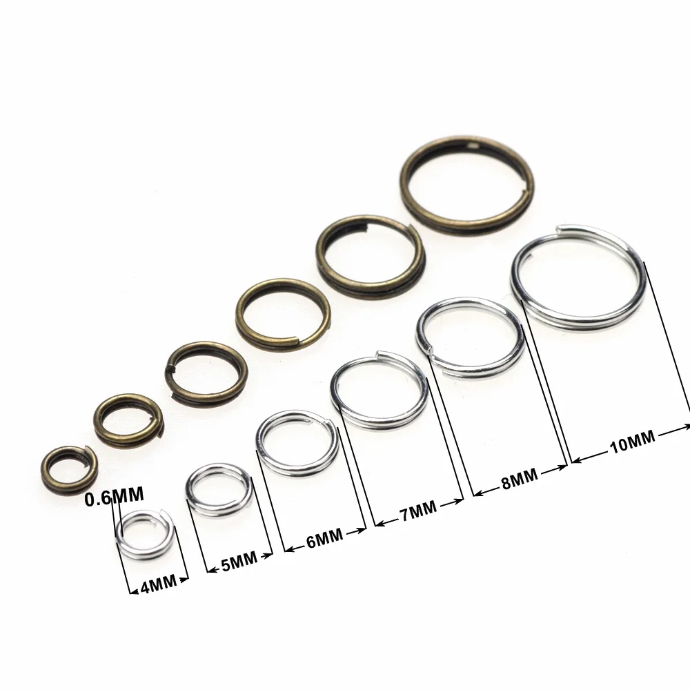 

4 5 6 7 8 10mm Open Jump Rings Double Loops Split Connectors For Diy Jewelry Making Finding Accessories Wholesale