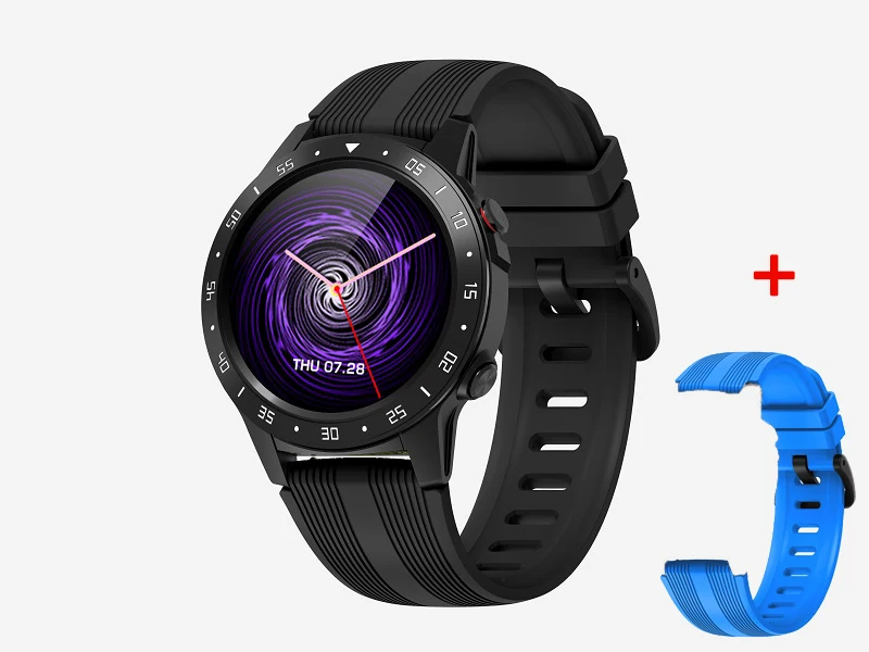 add blue strap Torntisc, уличные Смарт-часы, gps, Bluetooth, вызов, мультиспортивный режим, в режиме реального времени, погода, компас, 2G, Sim карта, сердечный ритм, умные часы для мужчин - Цвет: add blue strap