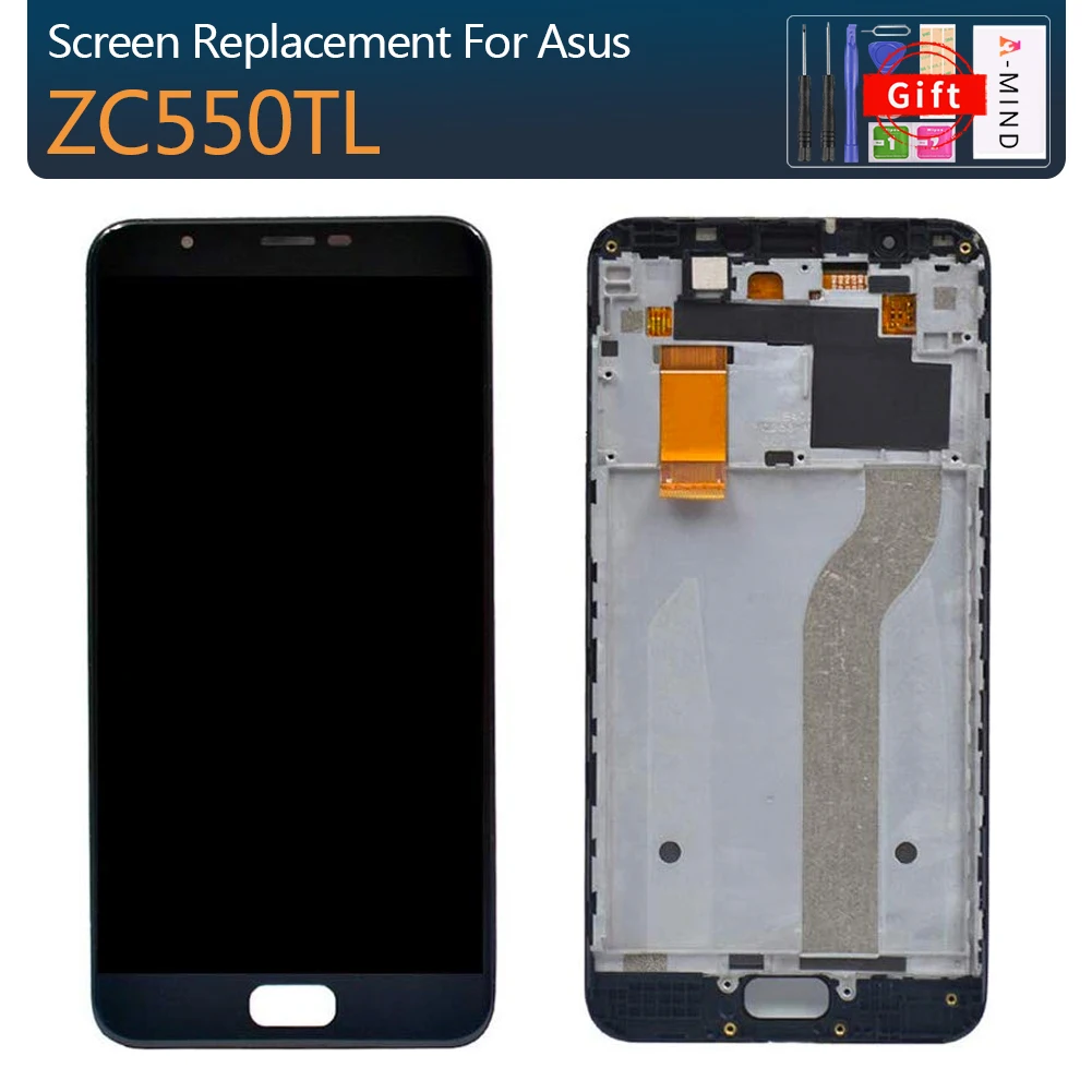 Оригинальный 5 ''дисплей для ASUS Zenfone 4 Max Plus ZC550TL lcd сенсорный экран X015D дигитайзер