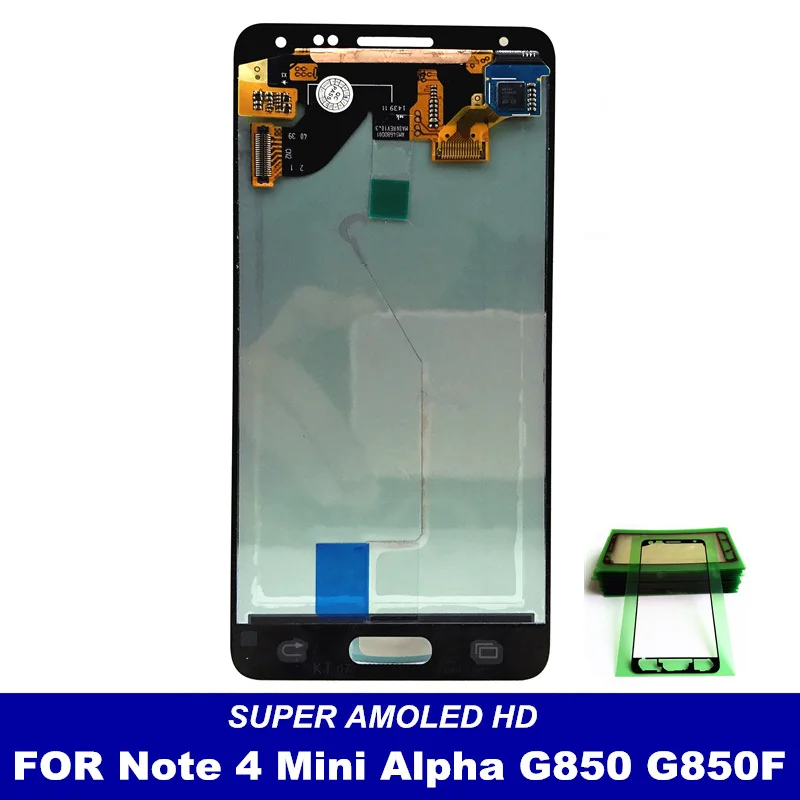 Супер AMOLED LCDs для Samsung Galaxy Alpha G850 G850F G850M G850K телефон ЖК-дисплей кодирующий