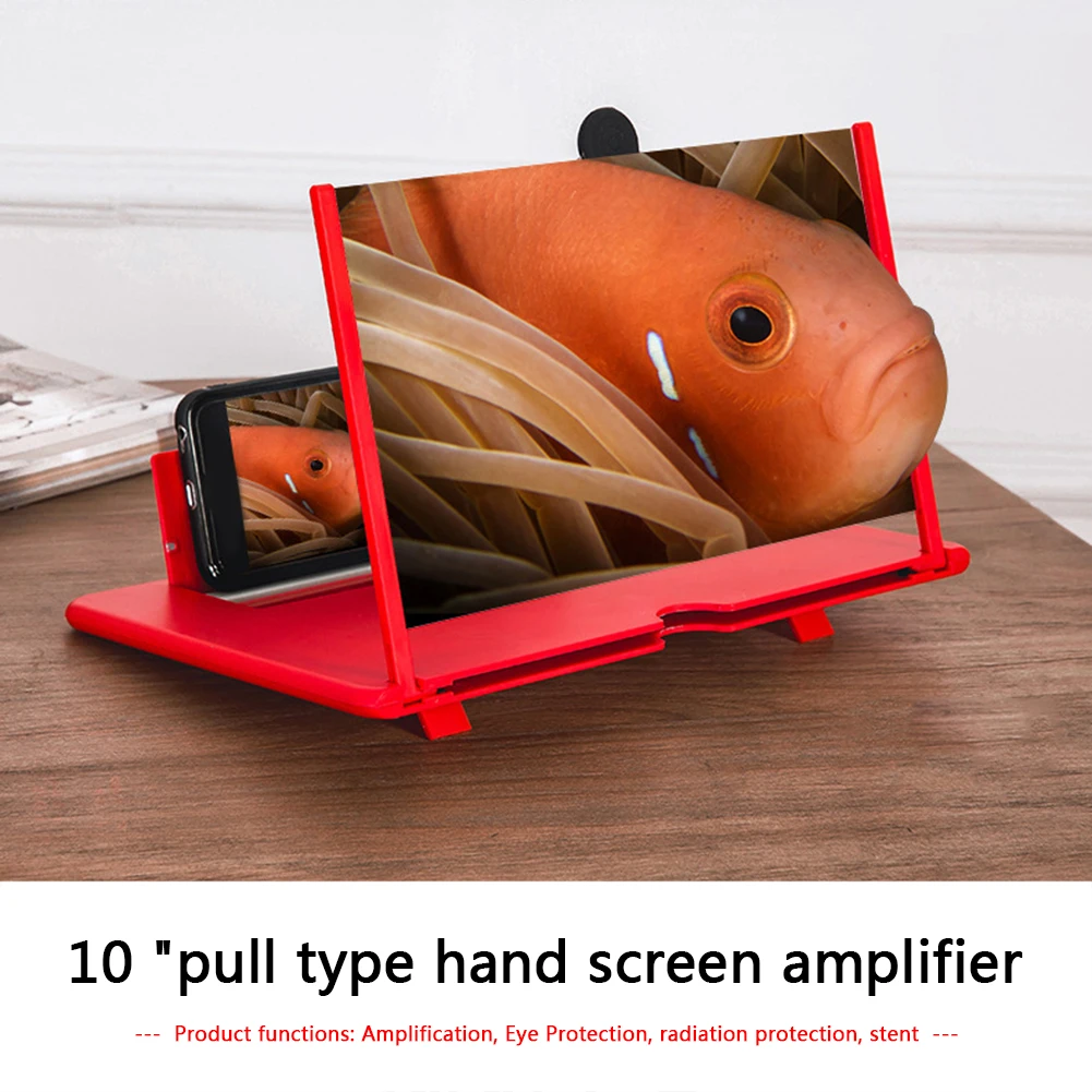 3D Phone Screen Magnifier Amplifier Folding Design HD Video Magnifying Glass Watch 3d Movies Smart Bracket Holder 12inch | Мобильные