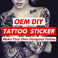 customized personalized waterproof temporary tattoo sticker diy fake tatoo make your own design tattoo for logowedding