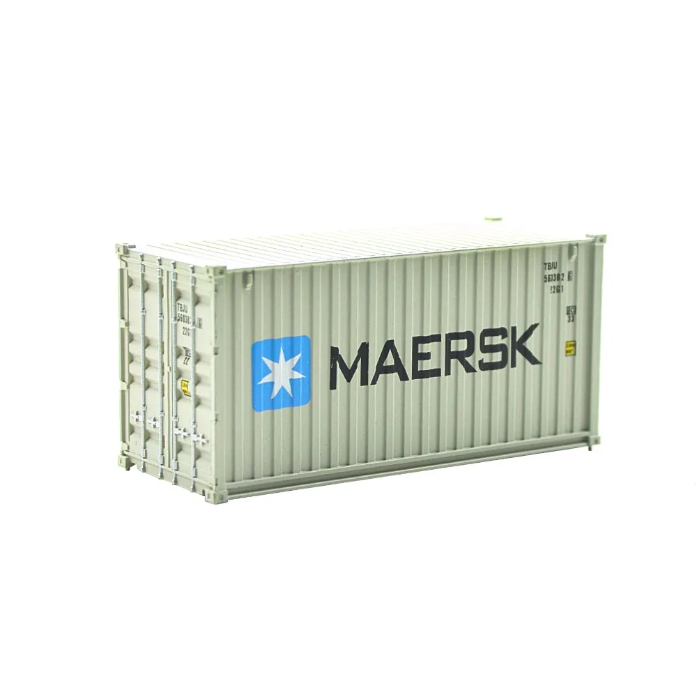 MAERSK 1 шт. HO 1: 87 масштаб 20 футов пластиковый ящик для хранения Контейнер модель аксессуары для поезда для модели масштаб поезда - Цвет: MAERSK