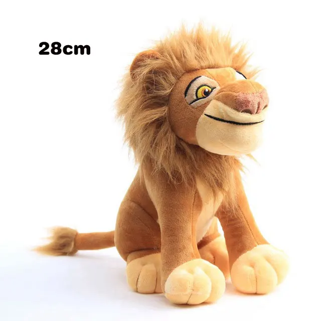 Mufasa 28cm Высота сидения 26-28 см Mufasa Simba Nala Король Лев плюшевые игрушки кукла 10 см лежа кукла-Симба Тигр Лев животные игрушка детский подарок - Цвет: Mufasa 28cm