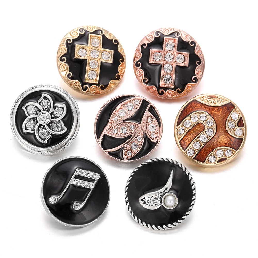 6 шт./лот Новинка 18 мм круглые металлические защелки для ювелирных изделий