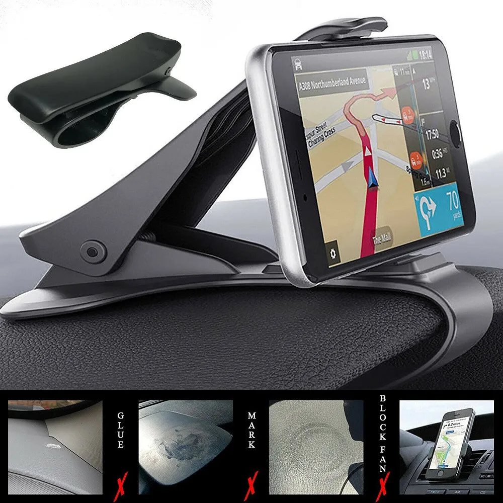 magnetic phone holder for car Universal Phone Holder HUD Dashboard Mount Phone Holder In Car Stand Bracket Support Smartphone Voiture Auto Telephone Clip GPS phone stands