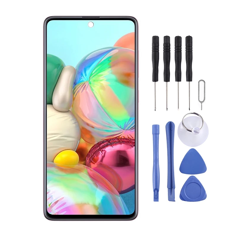 

Оригинальный ЖК-экран Super AMOLED и дигитайзер в сборе с рамкой для Galaxy A71