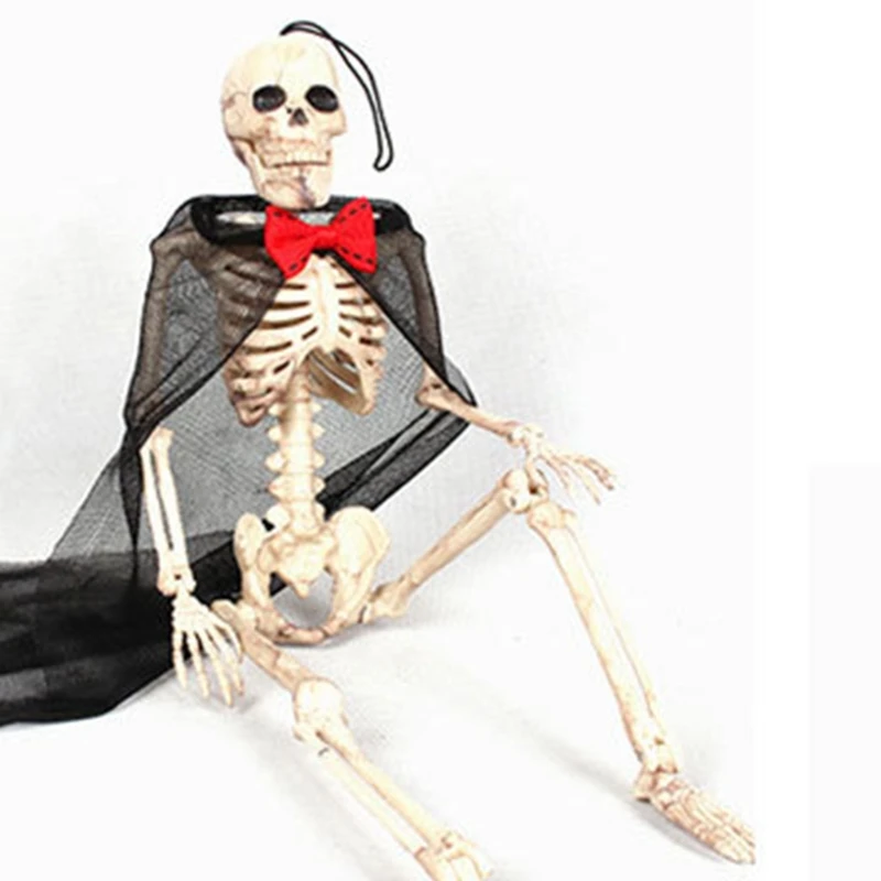 

Flexible Human Anatomical Anatomy Skeleton Model Full Life Size Halloween Party Prop Decoration