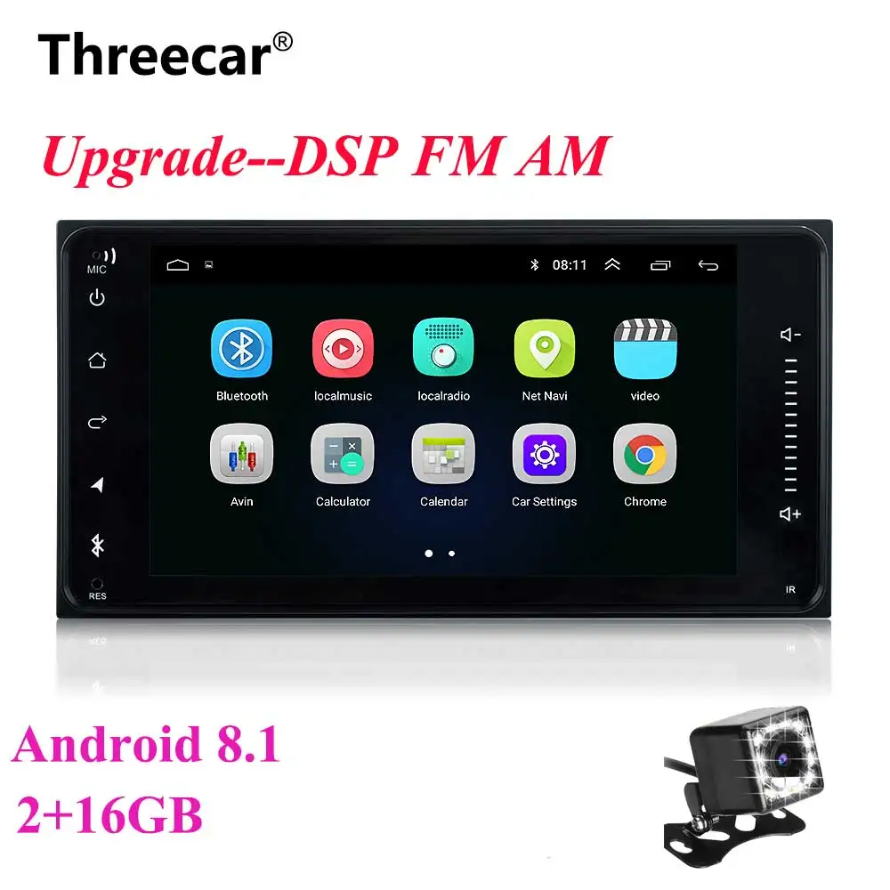 2 with 16GB CAMERA " Android 8,1 Автомобильный gps навигационный радио для Toyota Corolla с wifi Bluetooth Авторадио автомобиля Авто Стерео навигация Мультимедиа Плеер - Цвет: 2 with 16GB CAMERA