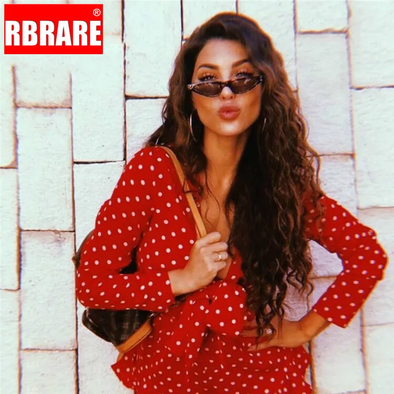 RBRARE мини-очки в оправе с рисовыми гвоздями женские солнцезащитные очки ярких