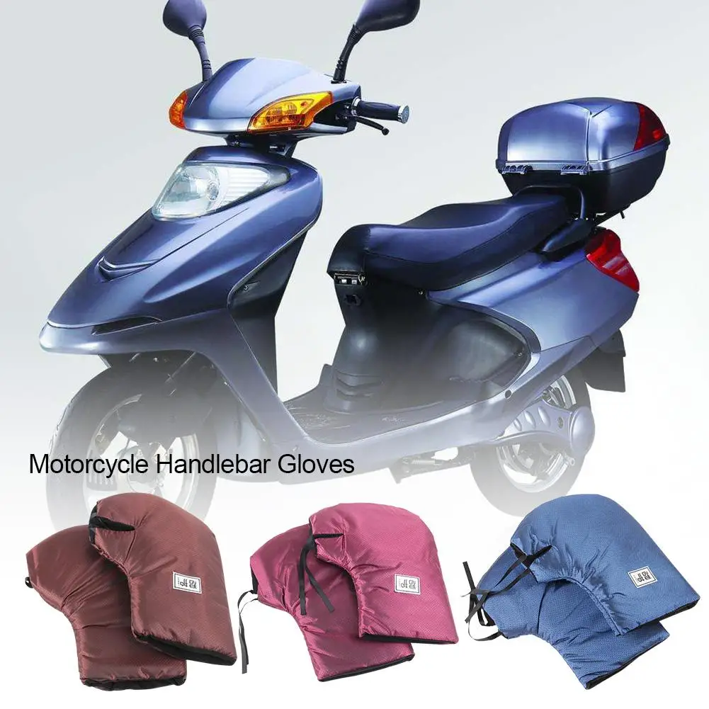 Зимние перчатки для электромобиля мотоциклетные толстые теплые ветрозащитные