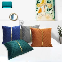 45x45cm velvet pillow cover home decor suede check luxury cushion cover luxury decorative pillow cover custom wholesale