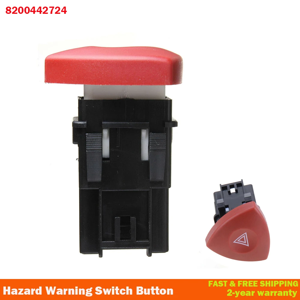 

8200442724 Emergency Hazard Warning Light Switch Button For Renault Master Laguna Trafic II Escape Opel Vauxhall Movano Vivaro