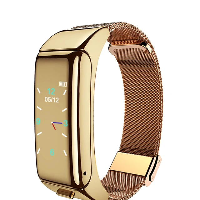 

2-In-1 Smart Bluetooth Headset Bracelet Heart Rate Health Monitoring Smart Watch B6 Bluetooth Earphone Bracelet Wristband