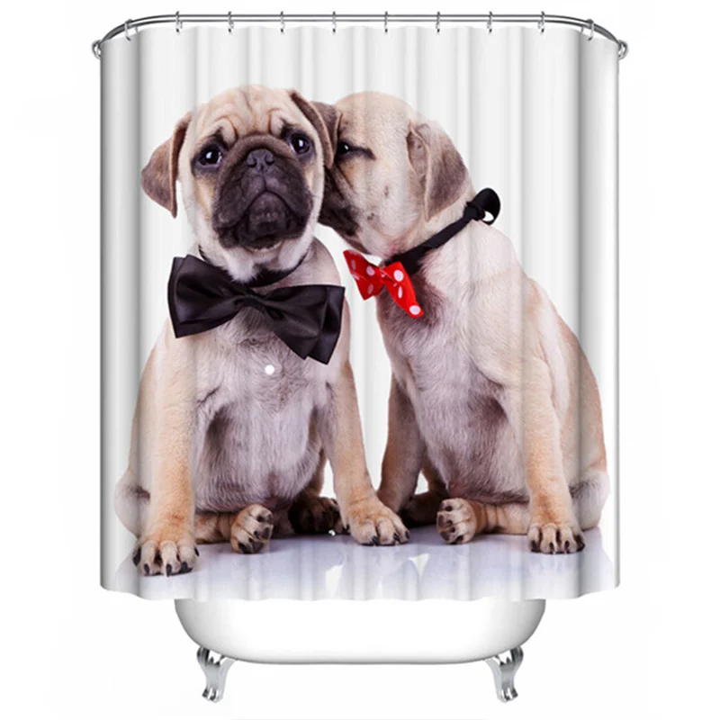 180*180 занавеска для душа с крючком и защитой от плесени С 3D принтом домашнего