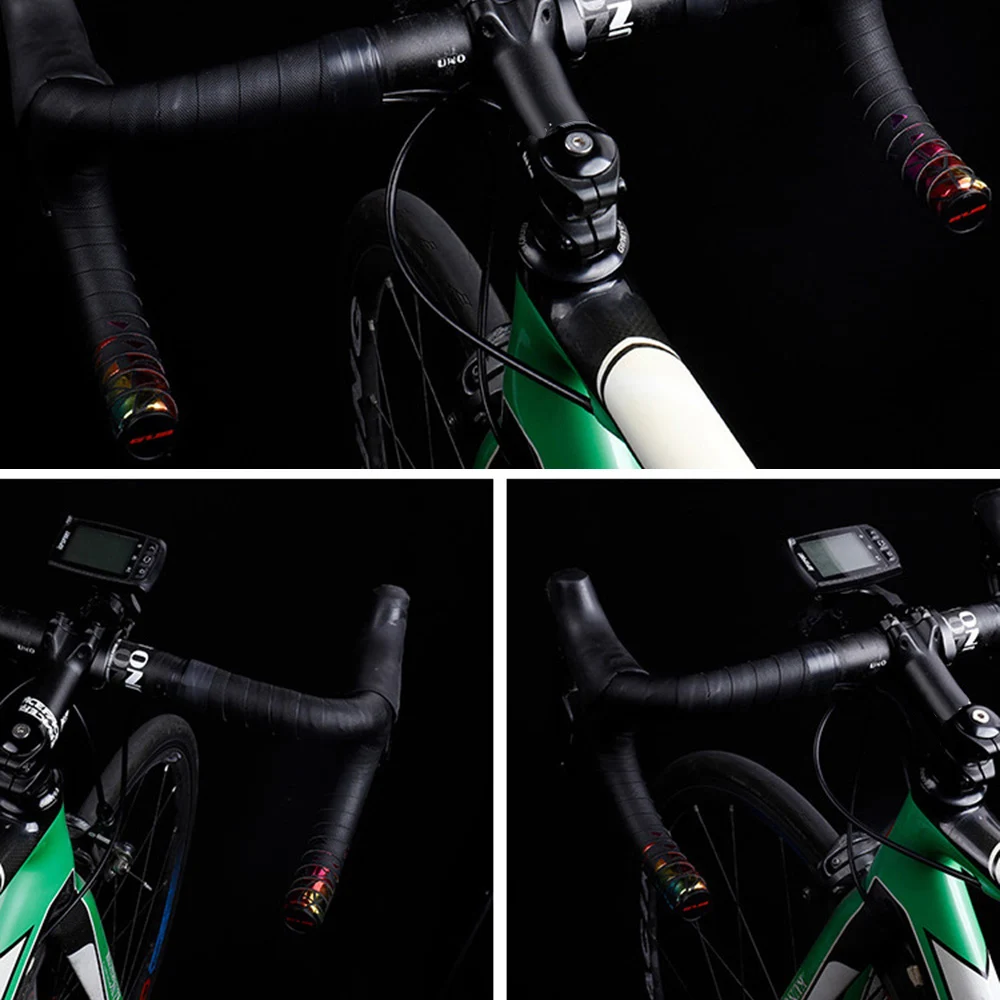 

Road Bike Handlebar Tape Anti-slip Shock Absorption Gradient Colorful Strap Bicycle Accessories for Outdoor Cycling