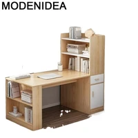 bureau meuble standing escritorio mueble escrivaninha biurko tafel notebook mesa desk computer laptop stand table with bookcase