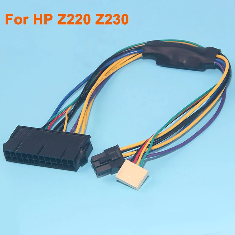 

ATX 24pin to 2-port 6pin Adapter Cable for HP Z220 Z230 SFF Server Workstation Motherboard PSU Power Supply Converter Cord 30CM
