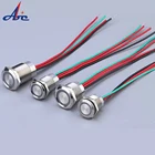 19 мм пьезосенсорный переключатель IP67 Водонепроницаемый 12 В постоянного тока с регулируемой яркостьюнерегулируемой яркостью кольцевая Светодиодная лента светильник сенсорный детектор переключатель