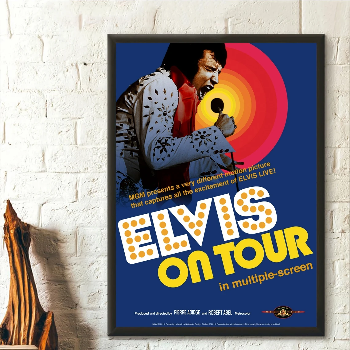 

Винтажная музыкальная фотография Elvis On Tour, оформление интерьера, настенная живопись (без рамки)
