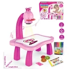 Детский светодиодный проектор, художественный Настольный проектор для рисования, обучающаярисовальная доска, Настольная обучающая игрушка, подарок для детей