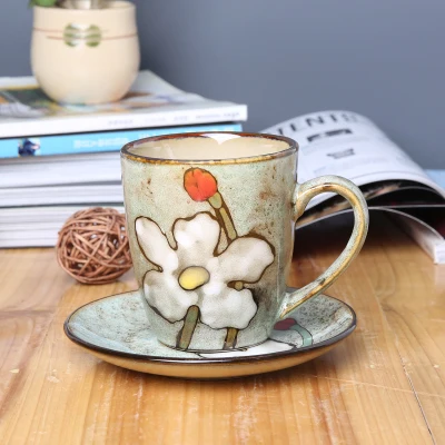 Корейская простая керамическая кофейная чашка японская керамика чайная