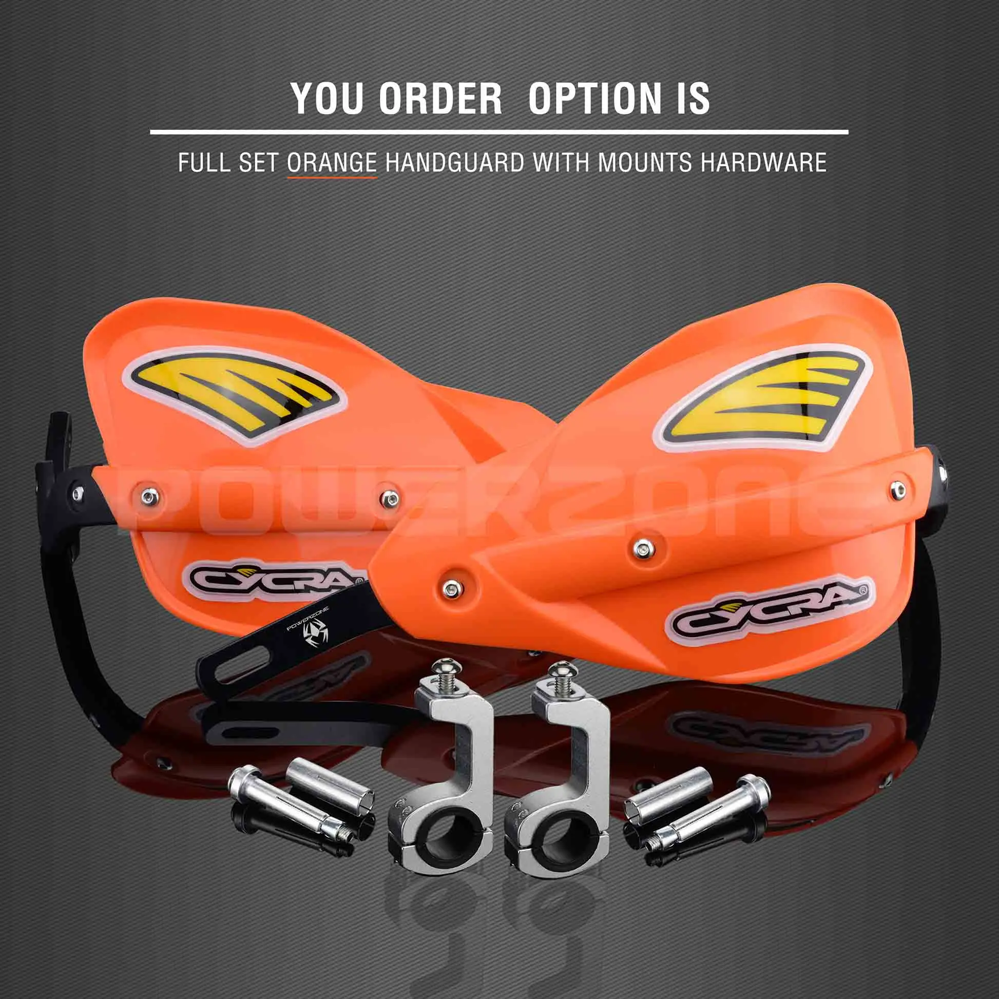 Full set Orange Powerzone Probend рукавицы для Honda KTM ADV EXC EnduroHusqvarna TE CRF WRF DRZ KLX Мотоцикл Байк ATV руль - Цвет: Full set Orange