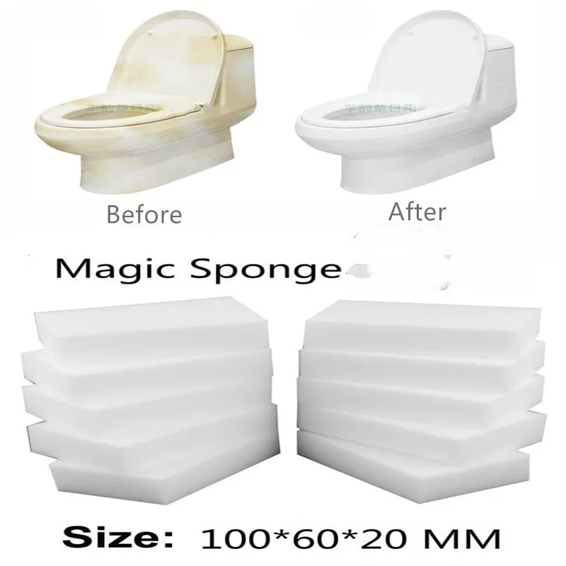 20pcs Multi-function Magic Melamine Sponge Eraser Cleaner Cleaning Sponges Kitchen Bathroom 100x60x20mm | Дом и сад