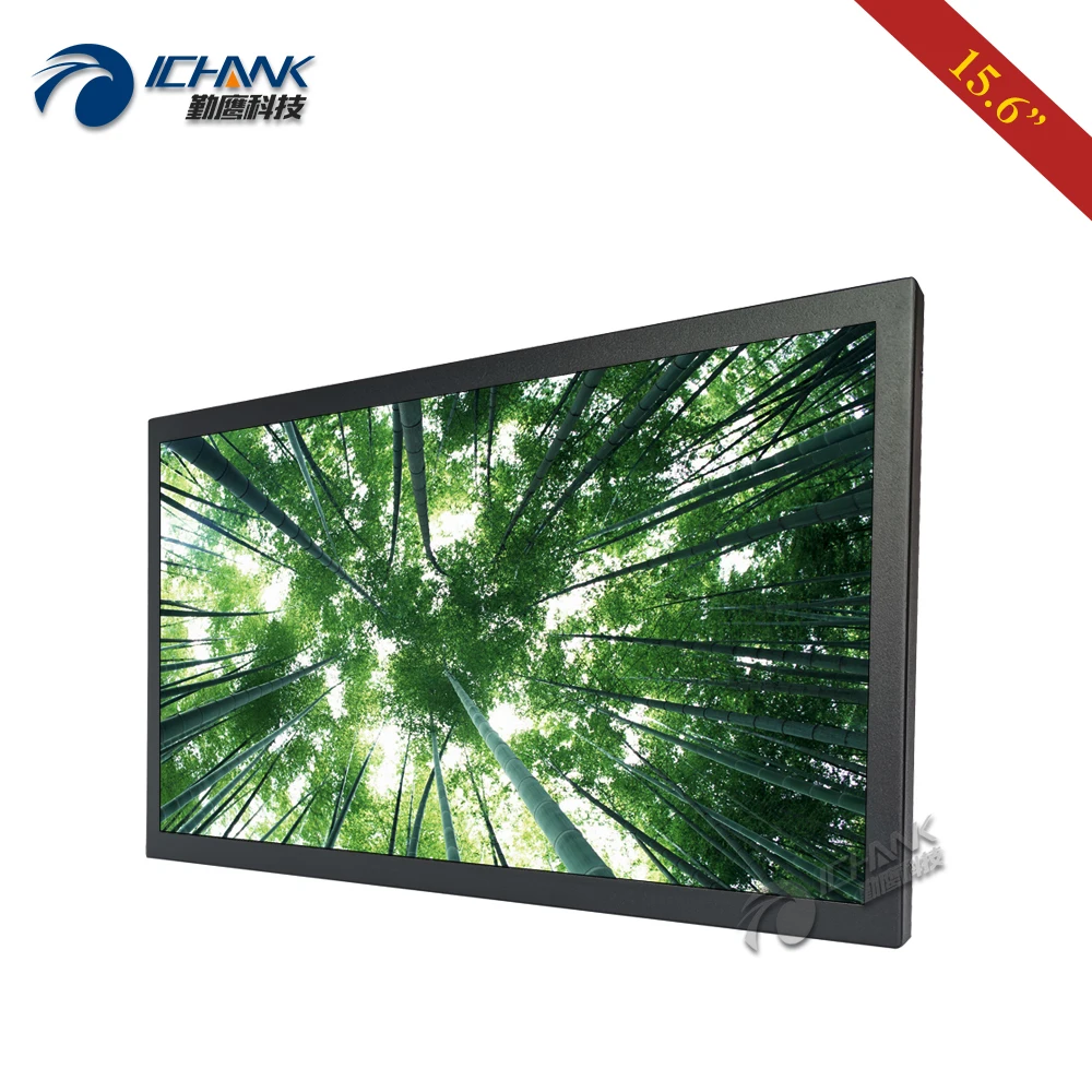 ZB156TN-V591/15," дюймовый 1366x768 16:9 BNC VGA HDMI металлический корпус пульт дистанционного управления настенный промышленный ЖК-экран