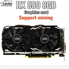 JINGSHA 100% новая Оригинальная видеокарта Radeon RX 580 8 Гб RX580, графические карты для майнинга без Gtx 960 1050 ti Rtx 2060