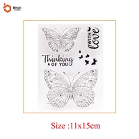 butterfly transparent clear stamps for diy scrapbookingcard making photo album decorati craft dies 2021 new