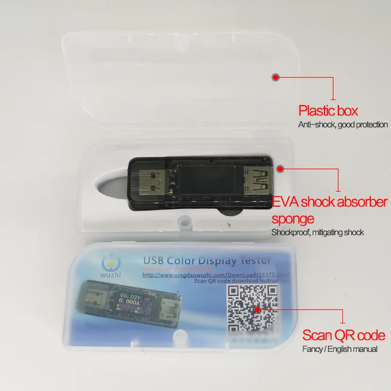 Цифровой USB тестер напряжения 30 В 5 А измеритель емкости переменного тока QC 2 0 3 FCP