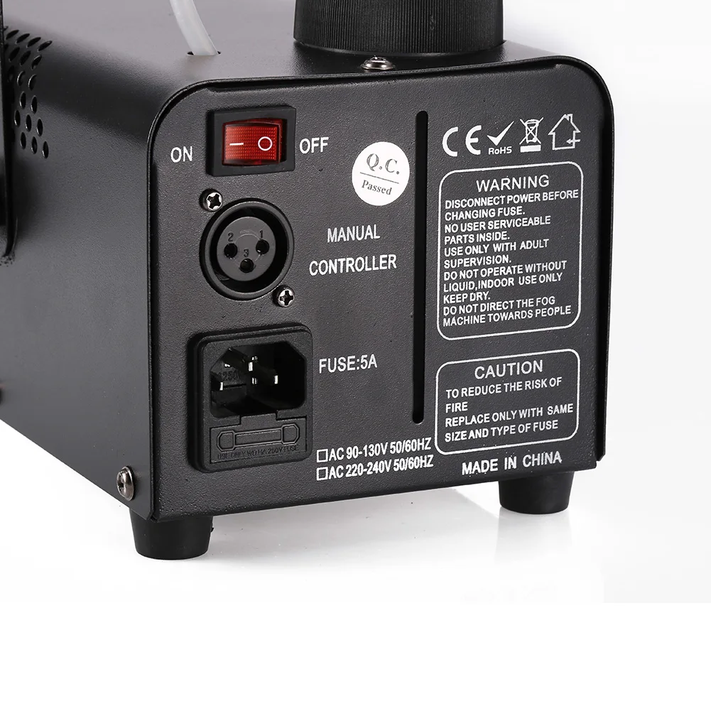 

500W RGB LED Fog Machine Remote Control Stage Fogger Smoke Maker Kit US Plug Commercial Stage Lighting Effect