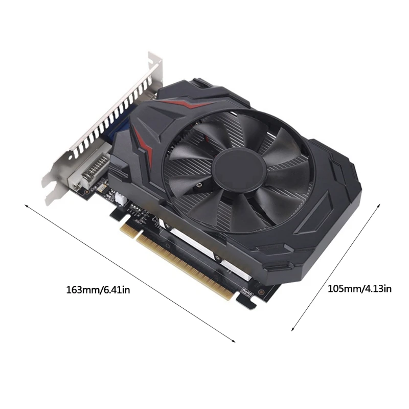 

Portable Computer Graphics Cards 1GB 128Bit DDR5 1250MHZ Graphics Cards PCI Express 3.0 Slot for Desktop Computer
