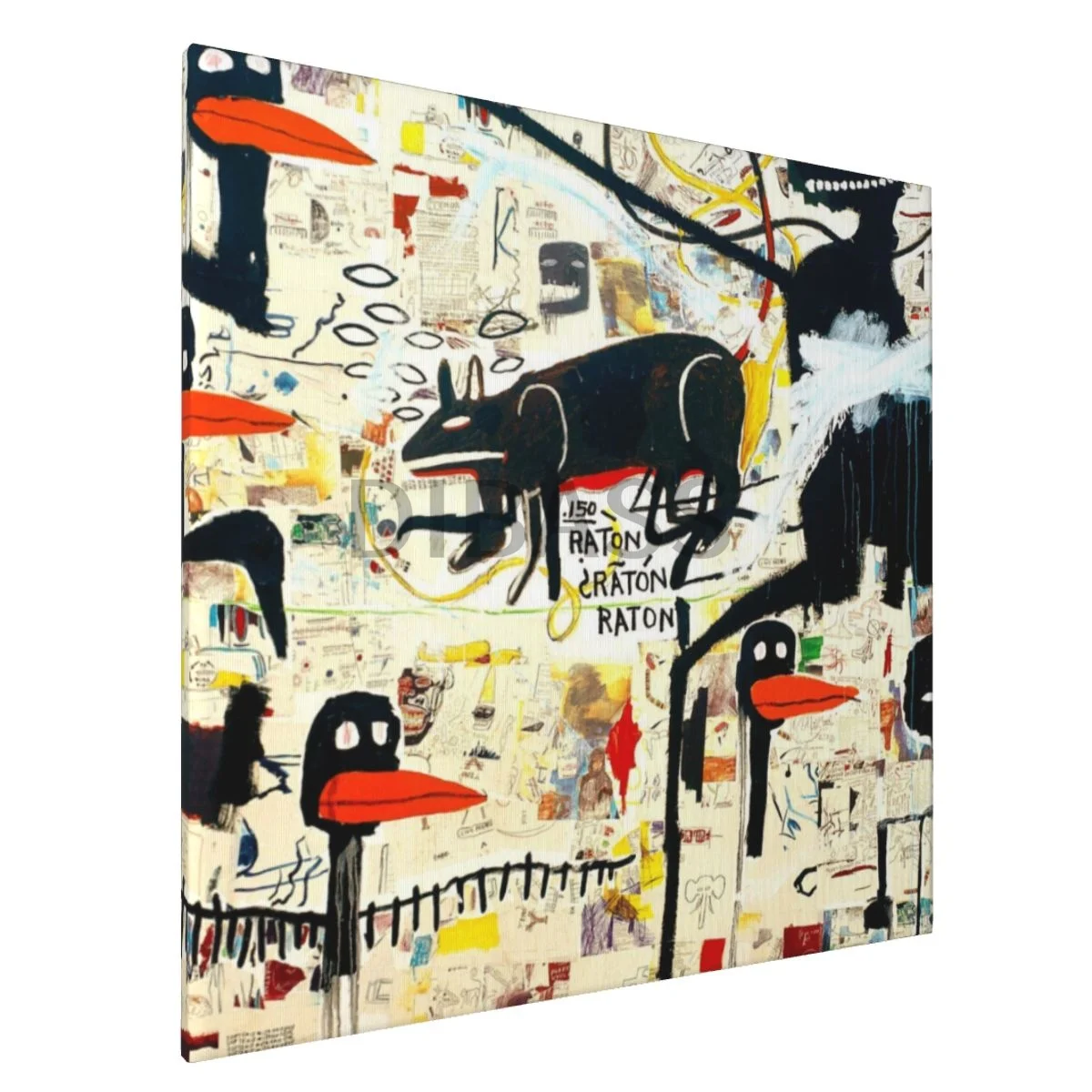 

Jean-Michel Basquiat (46) With Framed Wall Art Painting Home Decor for Living Room,Bedroom